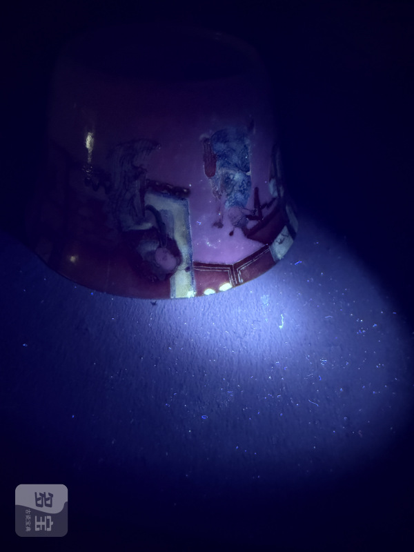 清中期粉彩贵妃醉酒马蹄杯 - 图11